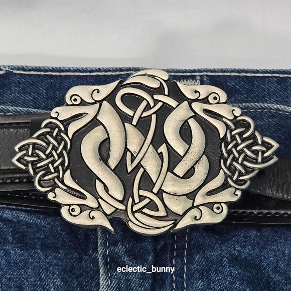Mobtown Chicago Other - Mobtown Chicago 2002 Celtic Knot Belt Buckle Pewter Vintage Goth Biker Collect